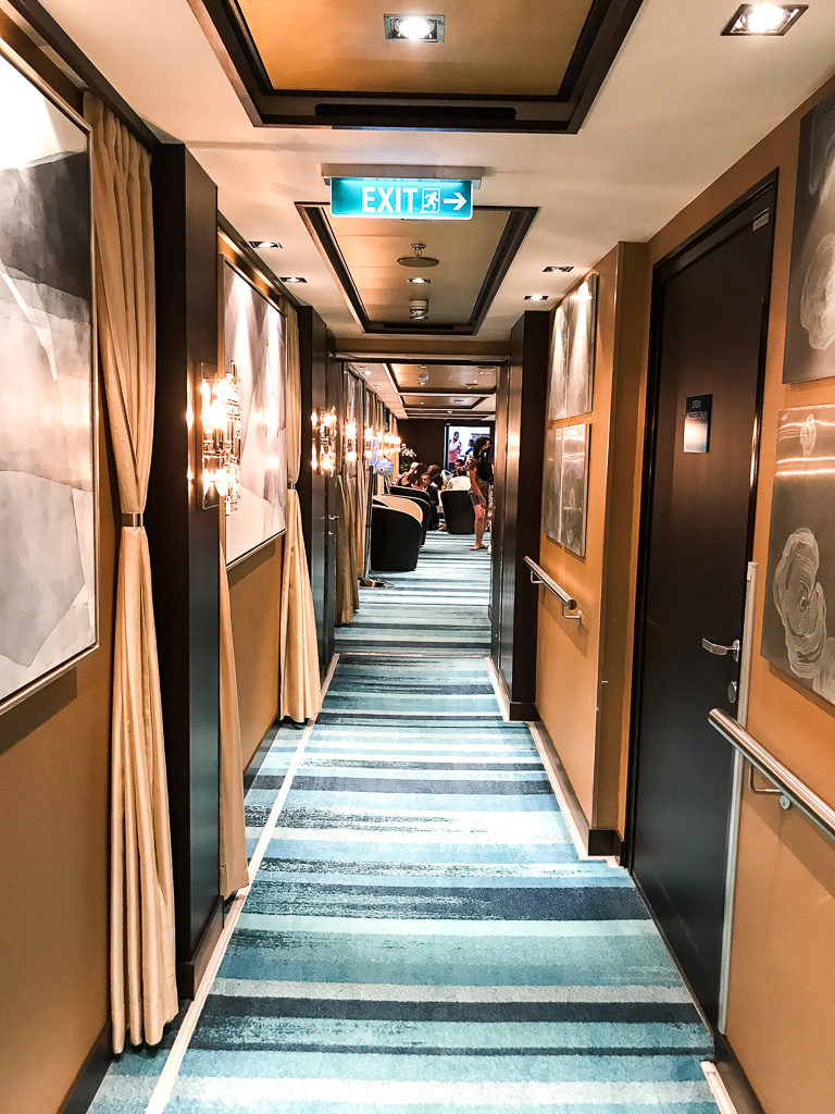 Hallway into the Haven Lounge