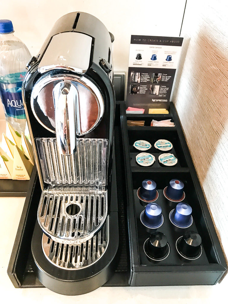 Nespresso machine in Haven Spa Suite
