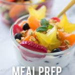 Meal Prep Fruit Salad Pin Image