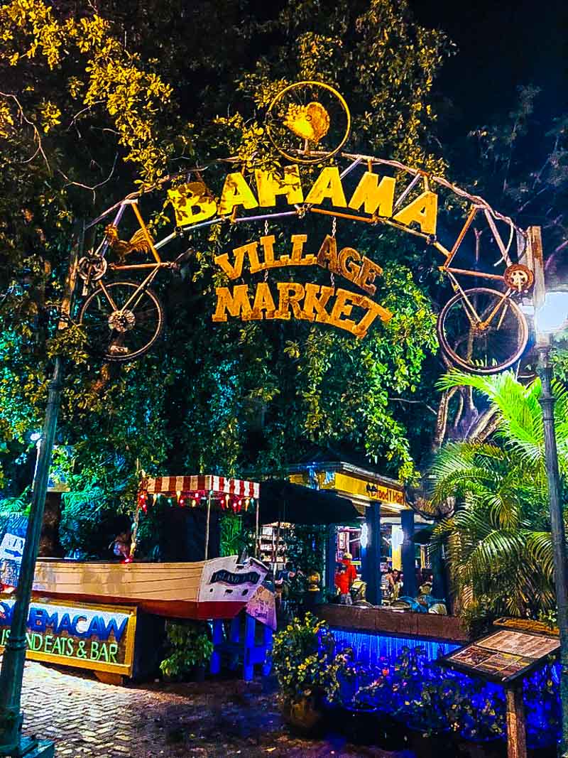 Bahama Village Market sign