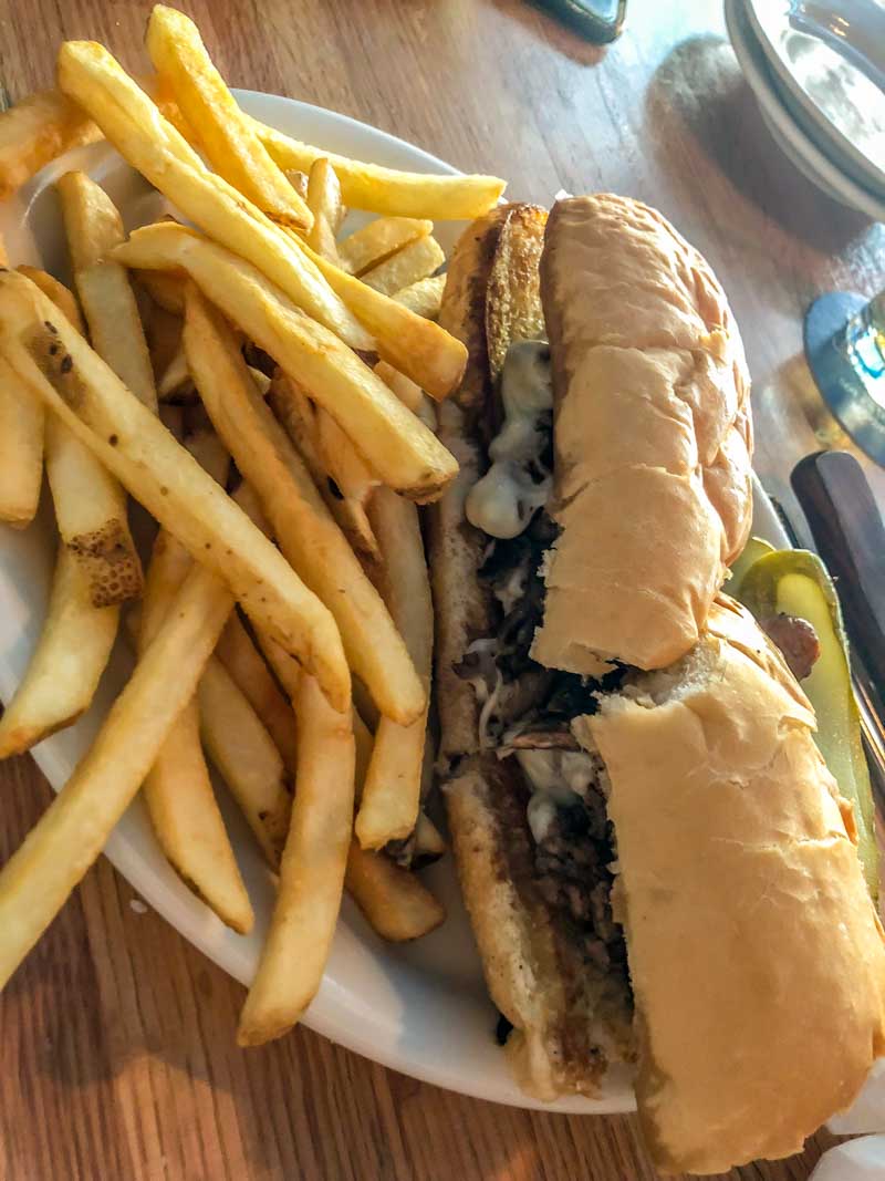 Cheesesteak and Fries at Jack Flats