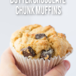 Superstar Peanut Butter Chocolate Chunk Muffins pin image