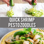 Quick Shrimp Pesto Zoodles Pin Image
