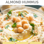 Homemade Almond Hummus Pin 1