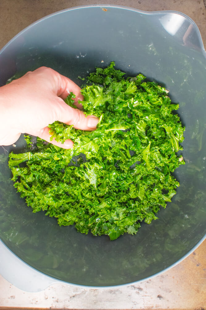 Massaging the kale