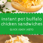Instant Pot Buffalo Chicken Sandwiches Pin