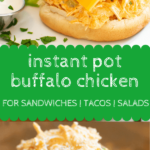 Instant Pot Buffalo Chicken Sandwiches Pin 3