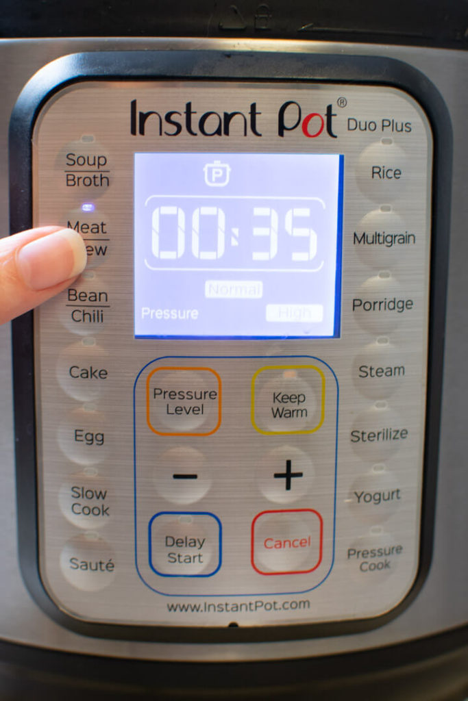 Meat setting on Instant Pot