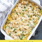 chicken noodle casserole pin image 1