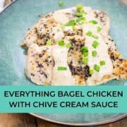 everything but the bagel chicken recipe Pinterest image