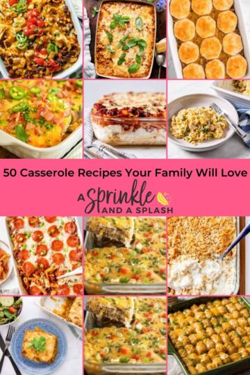 Casseroles for Family Dinner Pinterest Image