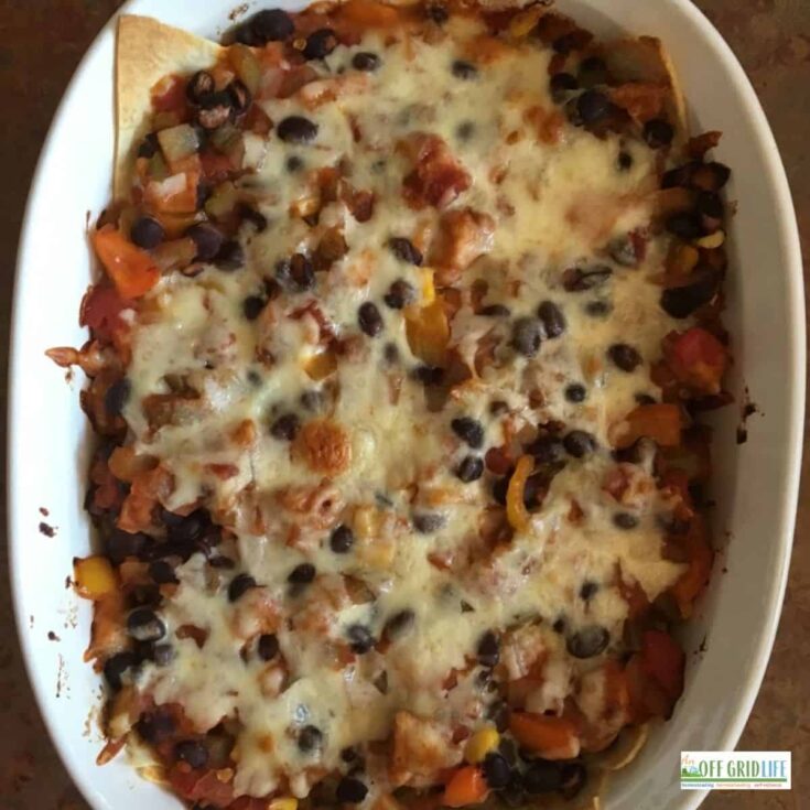 Image for Chicken Black Beans Salsa Corn Casserole