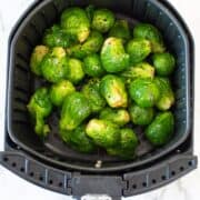 air fryer Brussels sprouts pin image 2