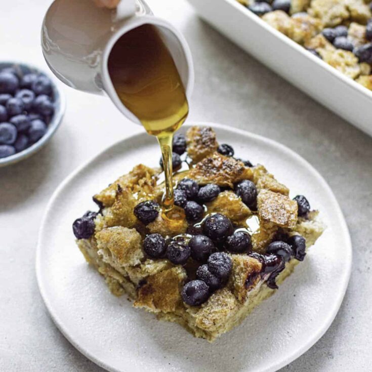 Image for Sourdough French Toast Casserole with Blueberries (Dairy-free)