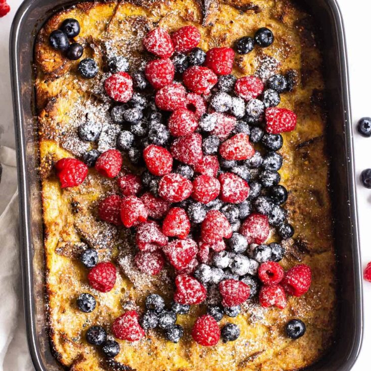 Image for Healthy French Toast Casserole with Berries