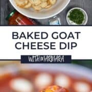 baked goat cheese dip with marinara sauce pin image 6