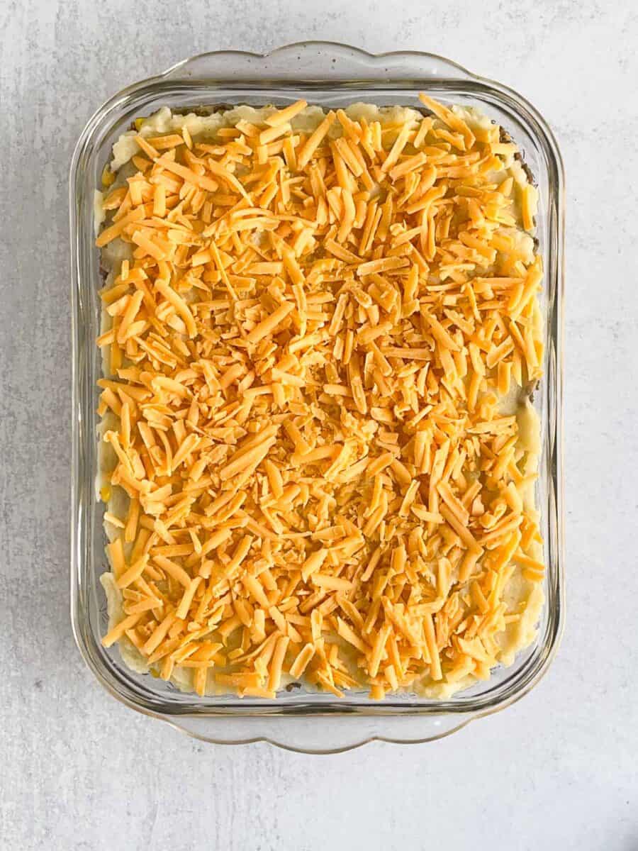 step 13 shepherds pie is ready for the oven