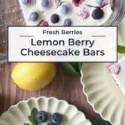 Lemon Berry Cheesecake Bars Pin Image 5