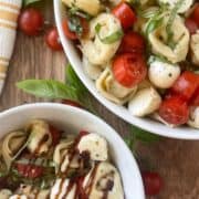 tortellini caprese salad pin image 9