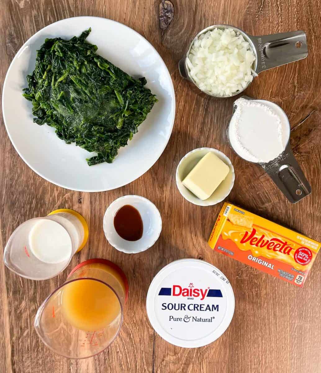 Ingredients needed to make silver spoon restaurant spinach queso dip