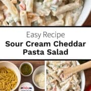 Sour Cream Cheddar Macaroni Salad Pin Image 10