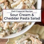 Sour Cream Cheddar Macaroni Salad Pin Image 5