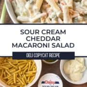Sour Cream Cheddar Macaroni Salad Pin Image 6