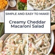Sour Cream Cheddar Macaroni Salad Pin Image 7