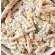 Sour Cream Cheddar Macaroni Salad Pin Image 9